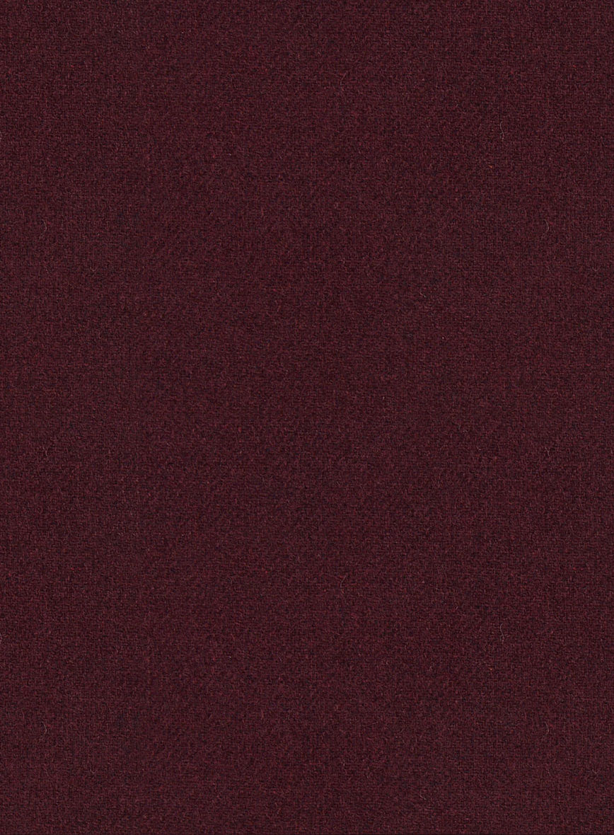 Musto Dark Wine Heavy Tweed Overcoat - StudioSuits