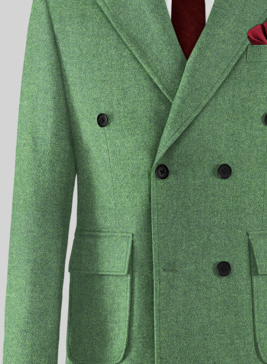 Musto Highlander Heavy Paris Green Tweed Overcoat - StudioSuits