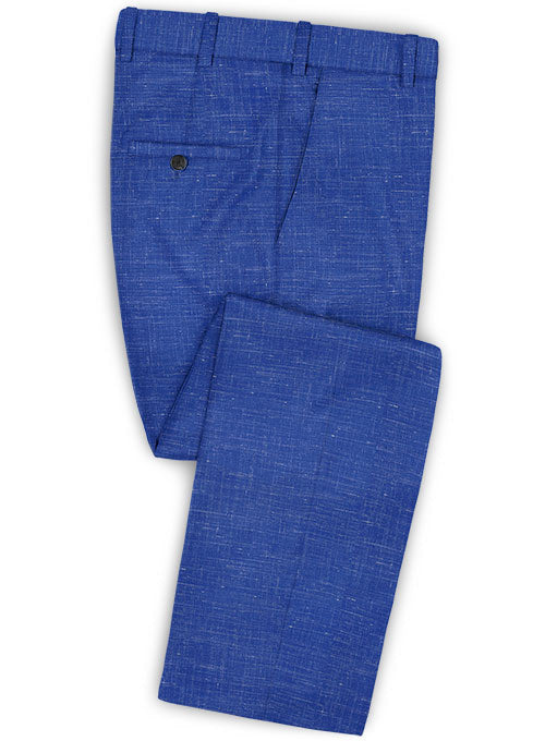 Mystic Cobalt Blue Wool Pants - StudioSuits