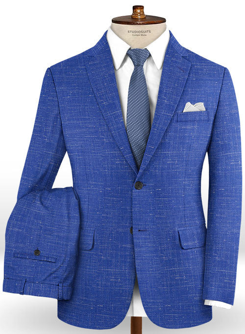 Mystic Cobalt Blue Wool Suit - StudioSuits