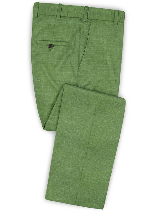 Mystic Green Wool Pants - StudioSuits