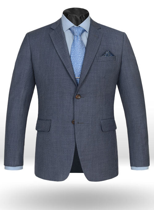 Napolean Barista Blue Wool Suit - StudioSuits