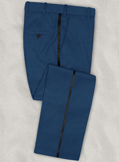Napolean Casa Blue Wool Tuxedo Suit - StudioSuits