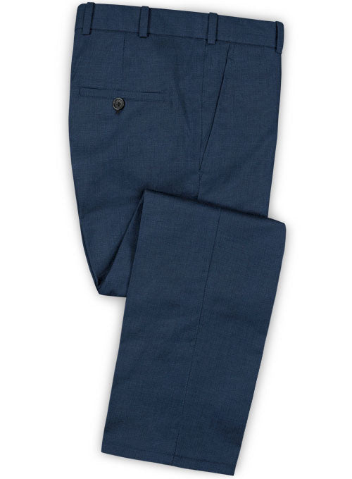 Napolean Dino Blue Wool Suit - StudioSuits