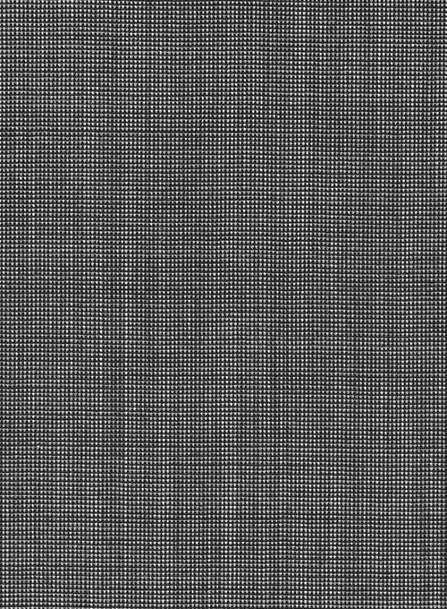 Napolean Gray Pinhead Double Gurkha Wool Trousers - StudioSuits