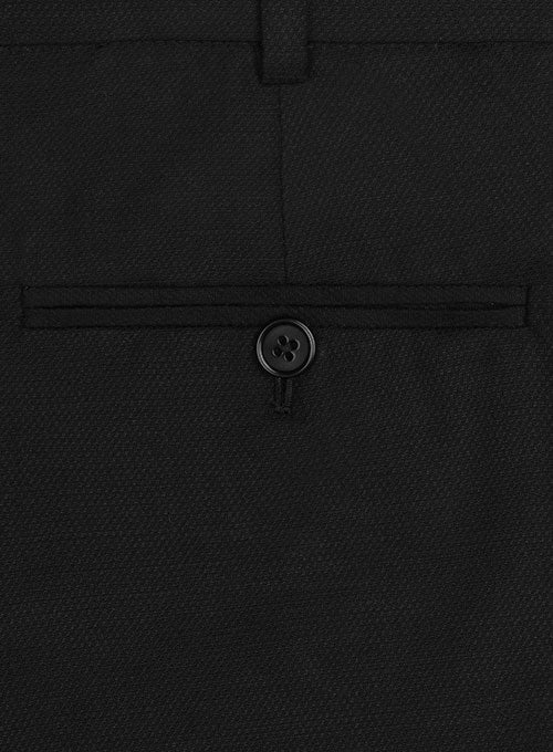 Napolean Imperial Black Wool Pants - StudioSuits
