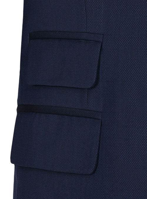 Napolean Imperial Blue Wool Jacket - StudioSuits