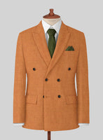 Naples Cocktail Orange Tweed Jacket - StudioSuits