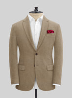 Naples Barista Beige Tweed Jacket - StudioSuits