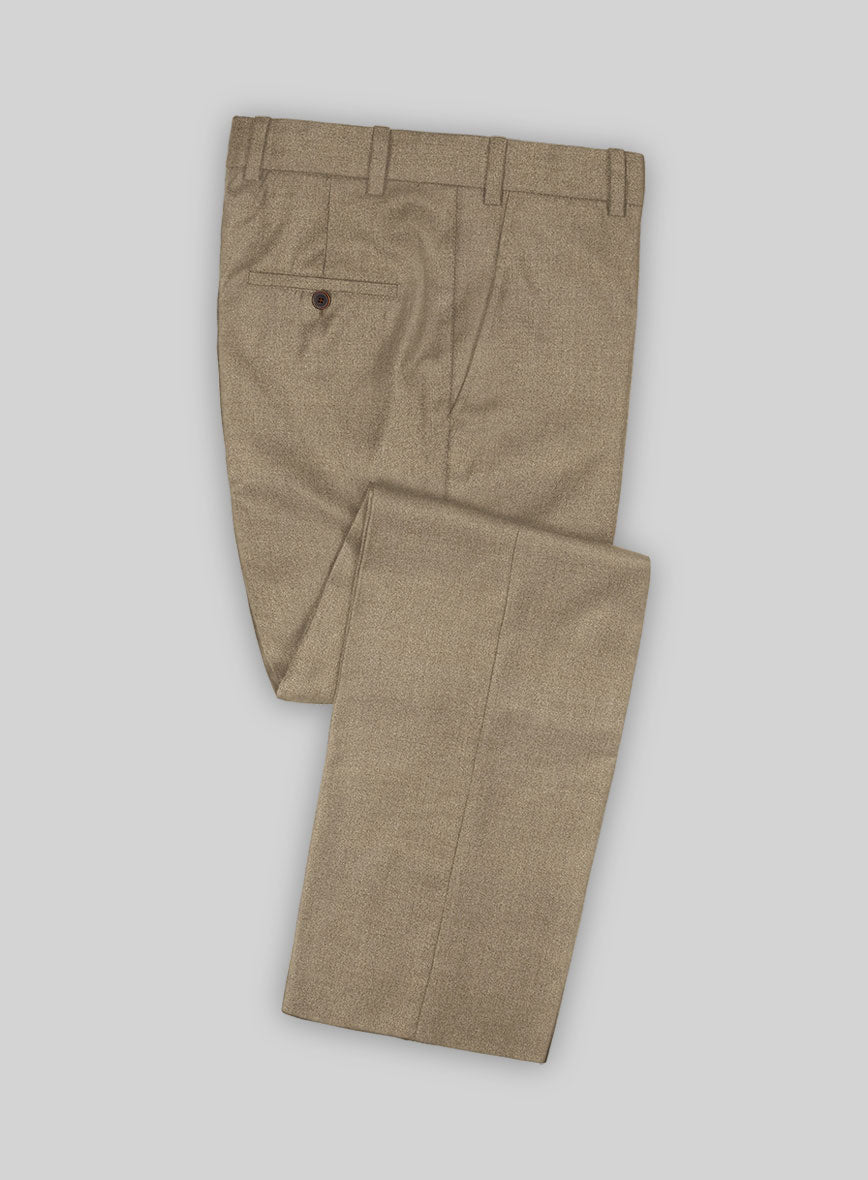 Naples Barista Beige Tweed Pants - StudioSuits