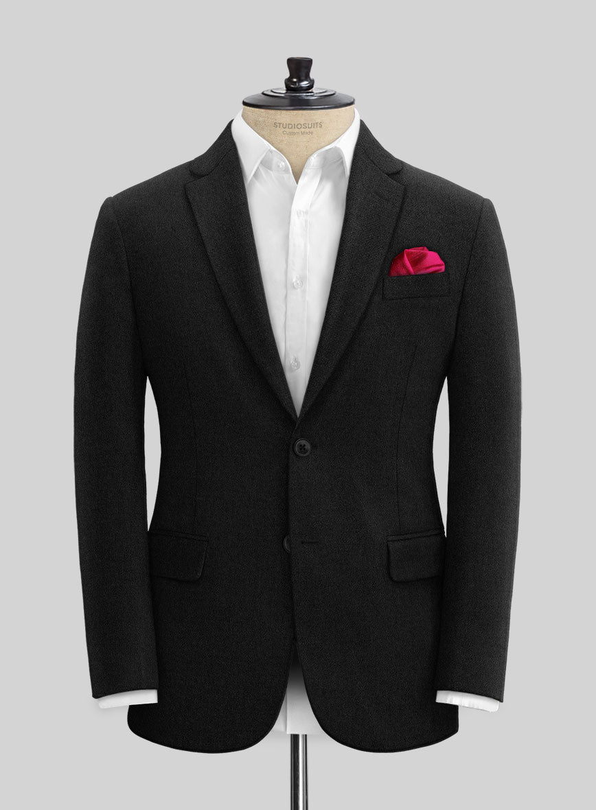 Naples Black Tweed Suit - StudioSuits