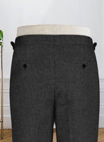 Naples Charcoal Highland Tweed Trousers - StudioSuits
