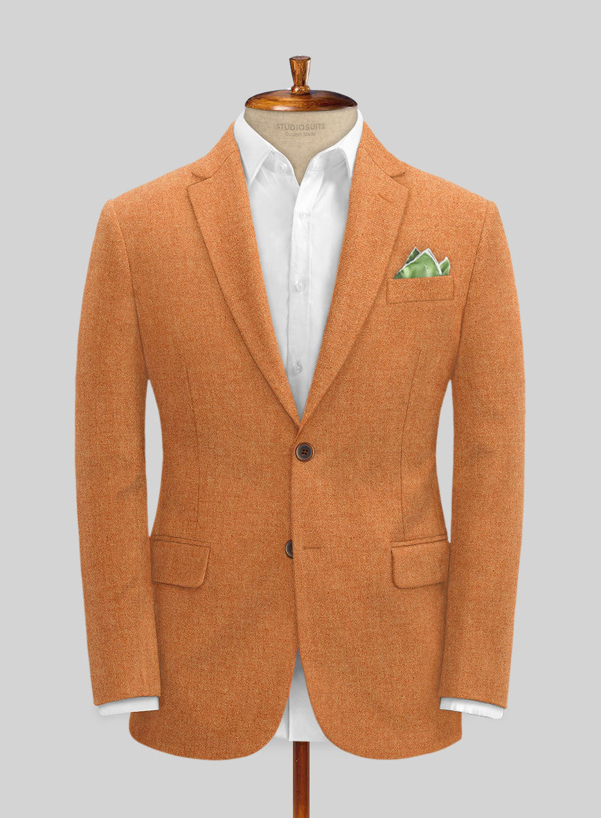 Naples Cocktail Orange Tweed Jacket - StudioSuits