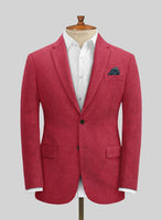 Naples Coral Pink Tweed Jacket - StudioSuits