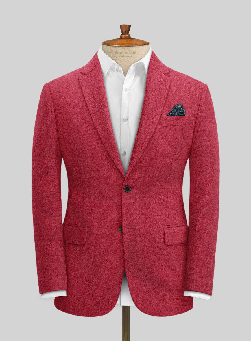 Naples Coral Pink Tweed Suit - StudioSuits
