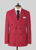 Naples Coral Pink Tweed Suit - StudioSuits