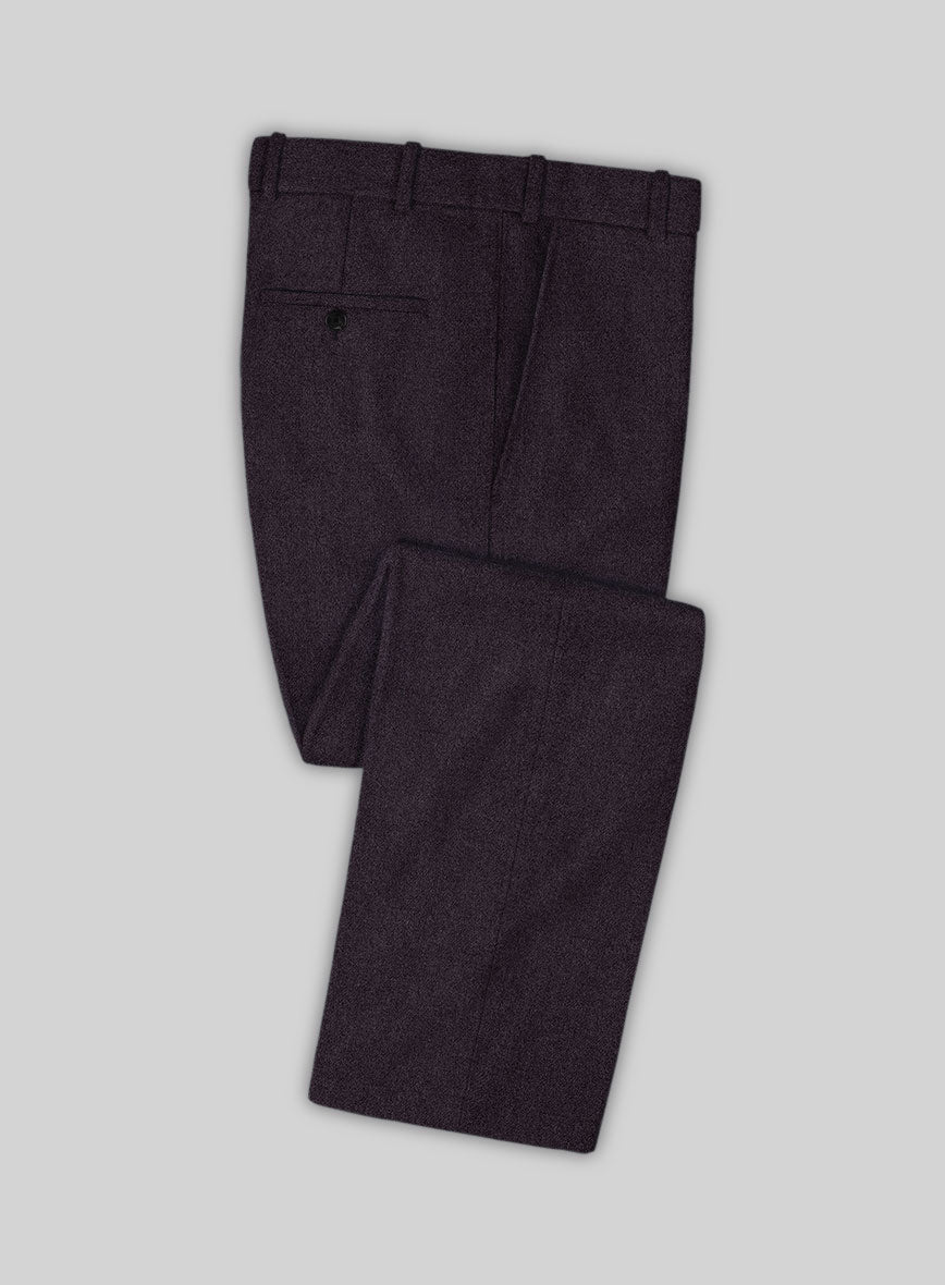 Naples Dark Purple Tweed Suit - StudioSuits