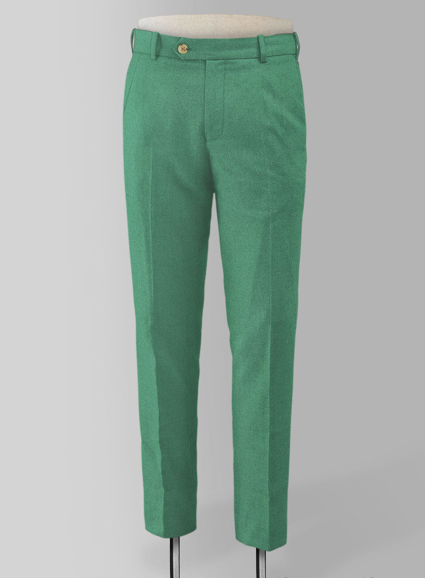 Naples Derby Green Tweed Pants - StudioSuits