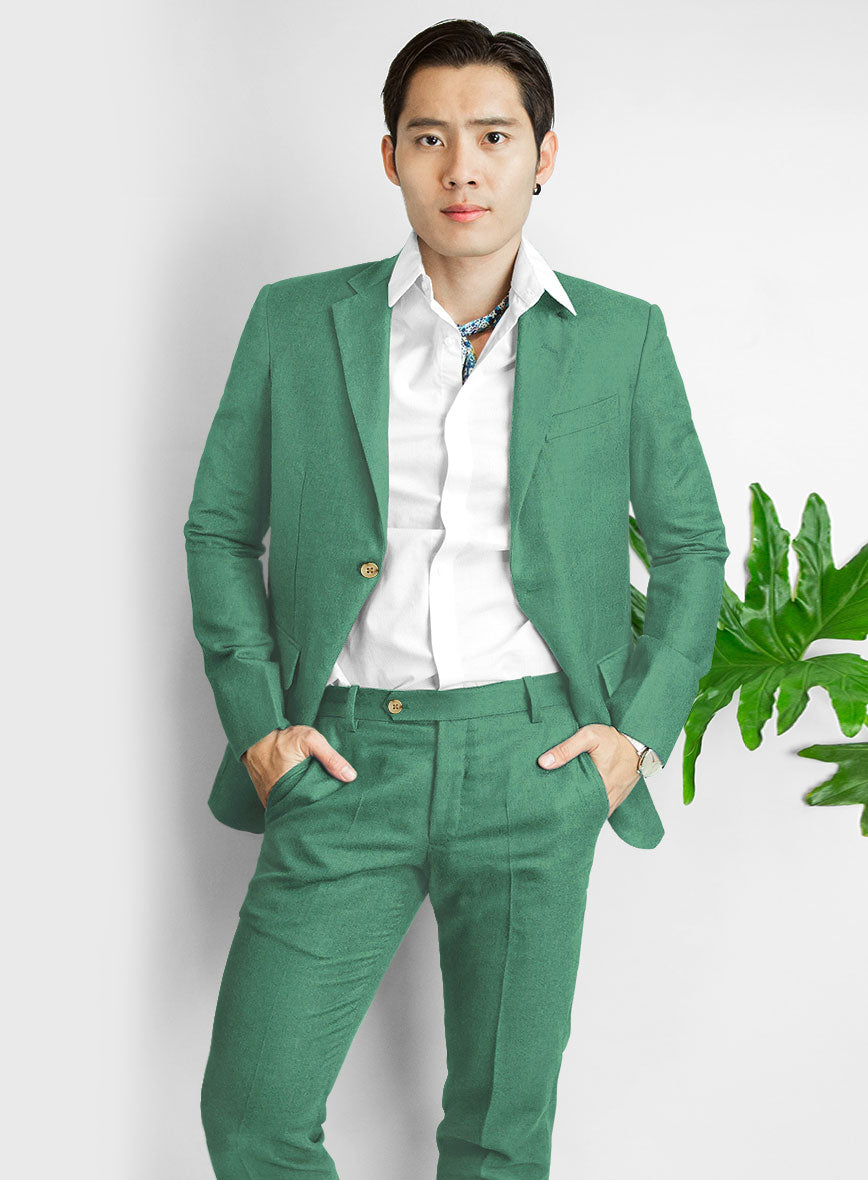 Naples Derby Green Tweed Suit - StudioSuits
