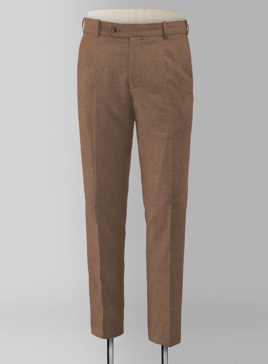 Naples Dolce Brown Tweed Pants - StudioSuits