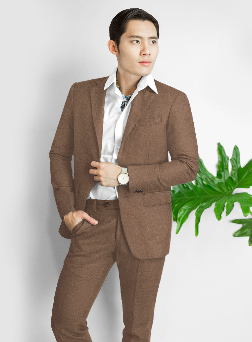 Naples Dolce Brown Tweed Suit - StudioSuits