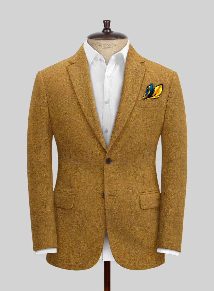 Naples English Mustard Tweed Suit - StudioSuits