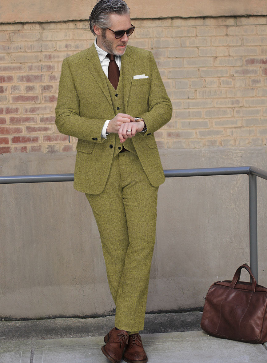 Naples Festa Green Tweed Suit - StudioSuits