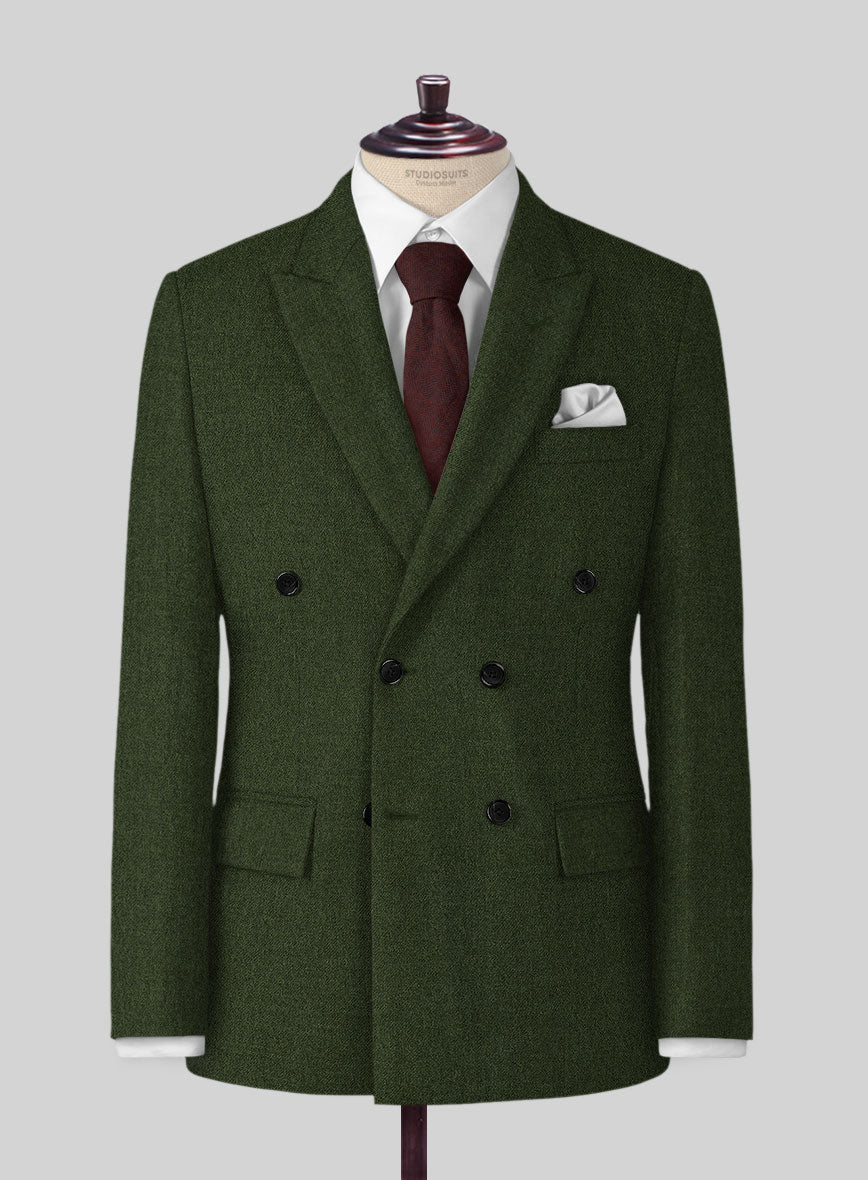 Naples Forest Green Tweed Jacket - StudioSuits