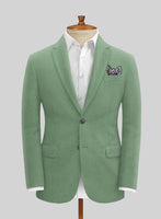 Naples Gabbana Green Tweed Jacket - StudioSuits