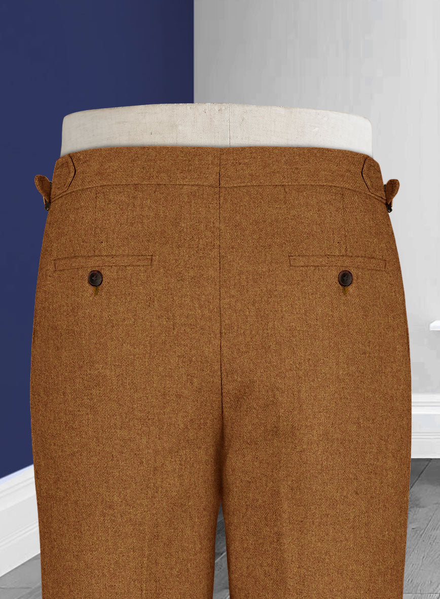 Naples Gold Castle Highland Tweed Trousers - StudioSuits