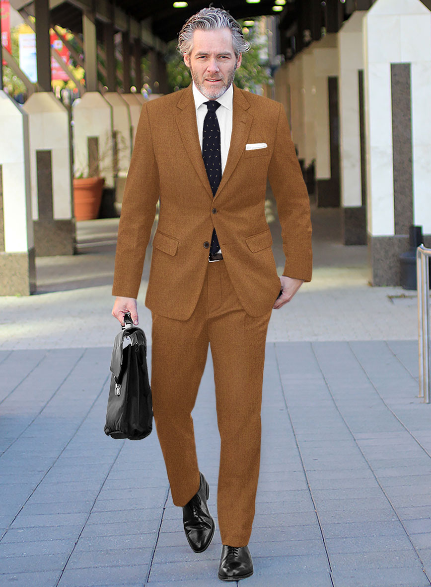 Naples Gold Castle Tweed Suit - StudioSuits