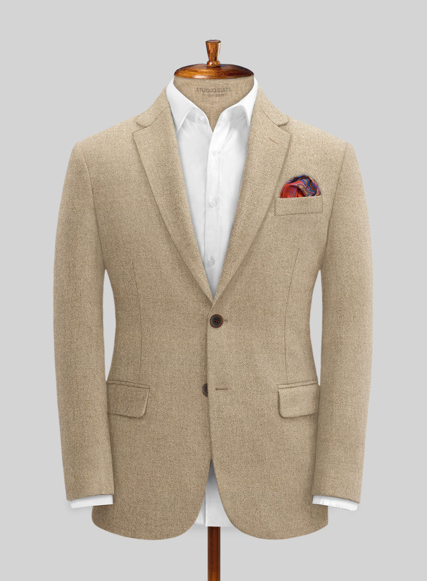 Naples Gondola Beige Tweed Suit - StudioSuits