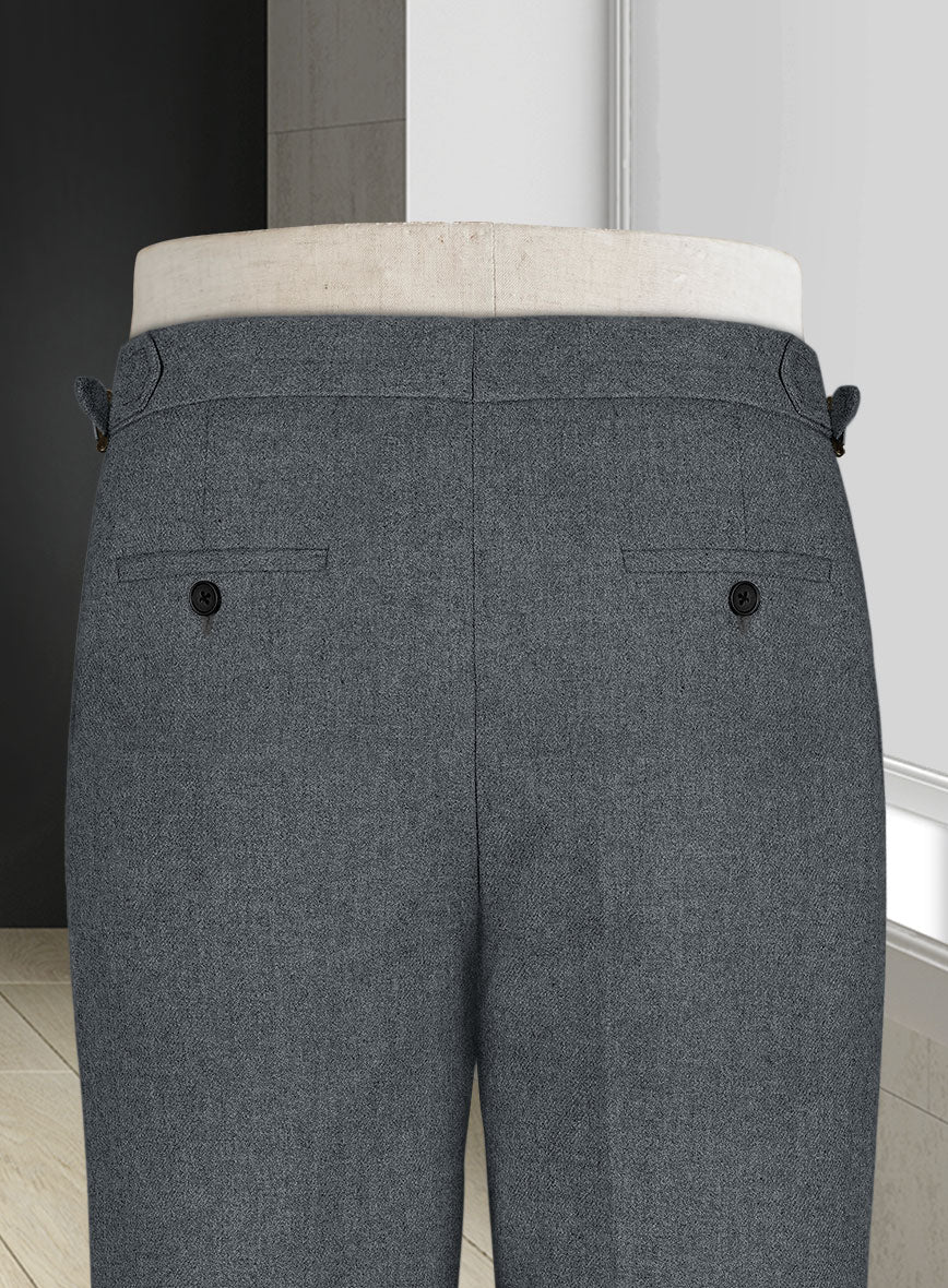 Naples Gray Highland Tweed Trousers - StudioSuits