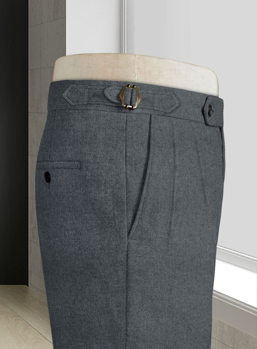 Naples Gray Highland Tweed Trousers - StudioSuits