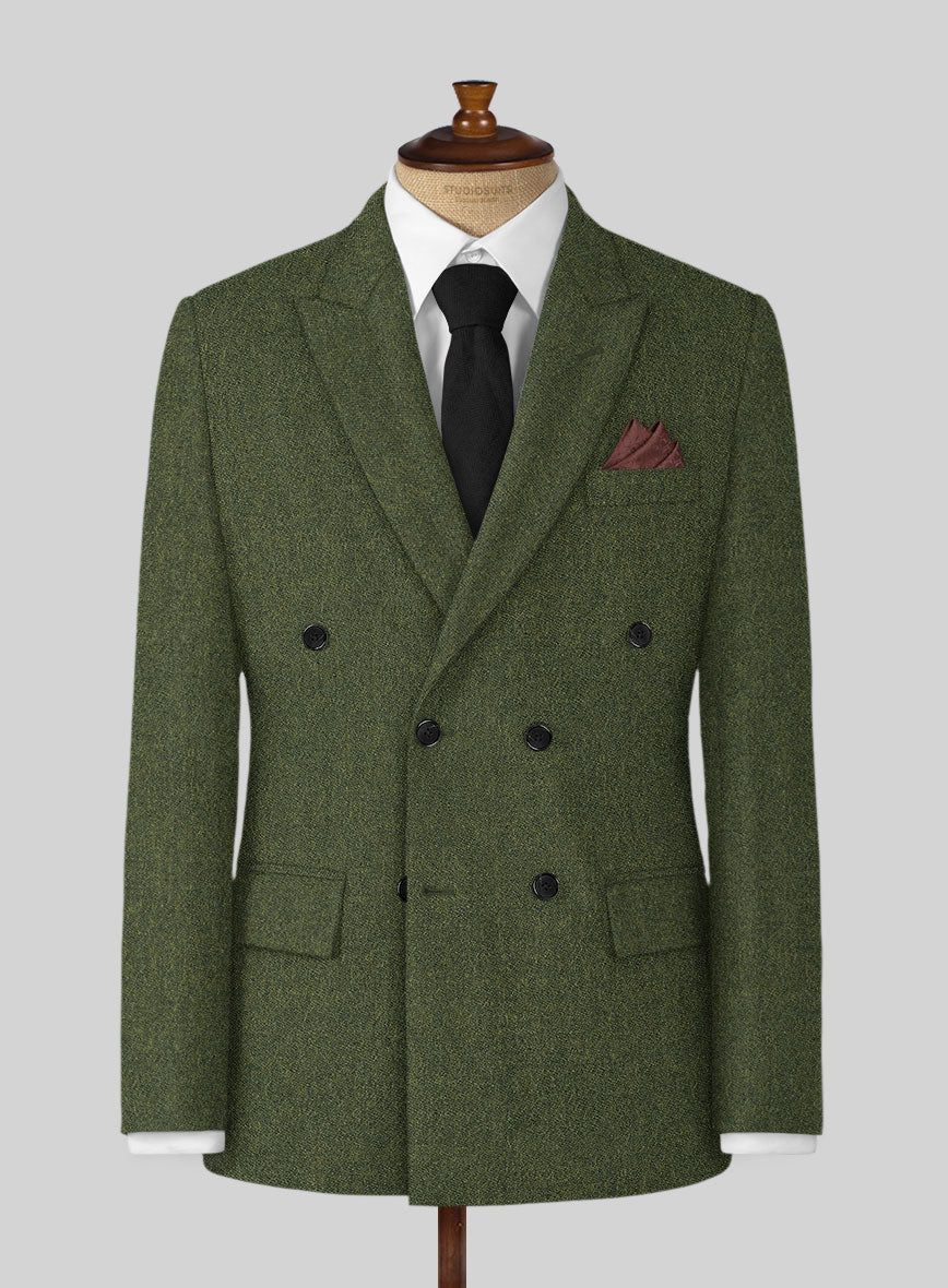 Naples Green Tweed Jacket - StudioSuits