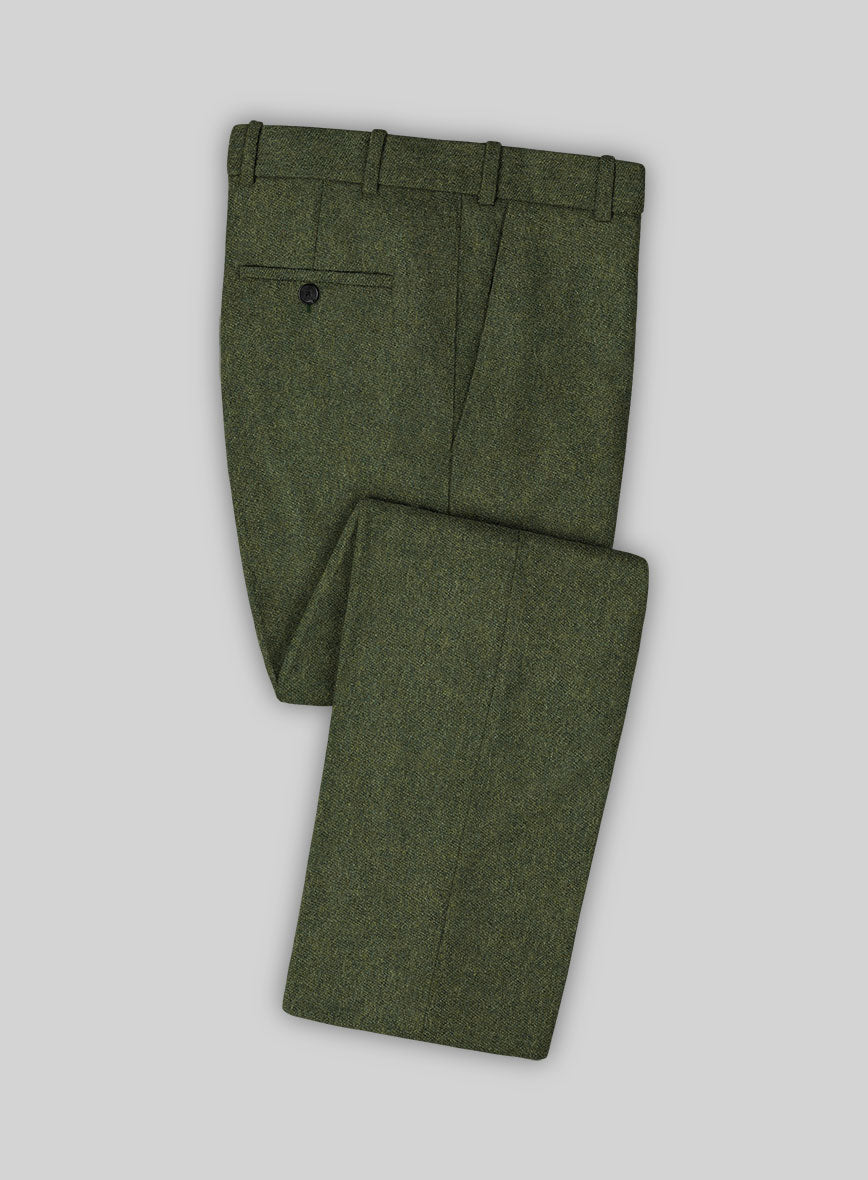 Naples Green Tweed Pants - StudioSuits