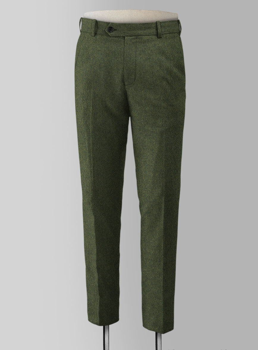 Naples Green Tweed Pants - StudioSuits