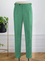 Naples Derby Green Highland Tweed Trousers - StudioSuits