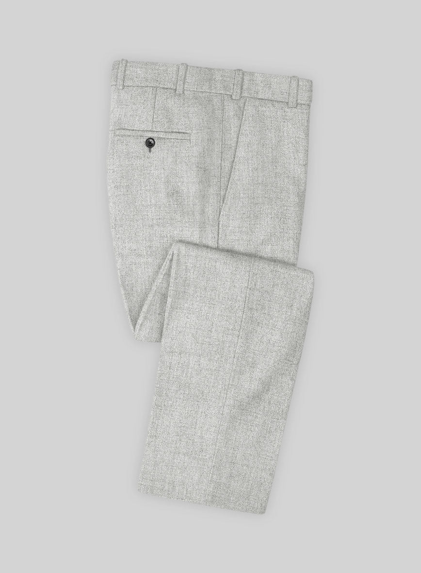 Naples Ice Gray Tweed Suit - StudioSuits