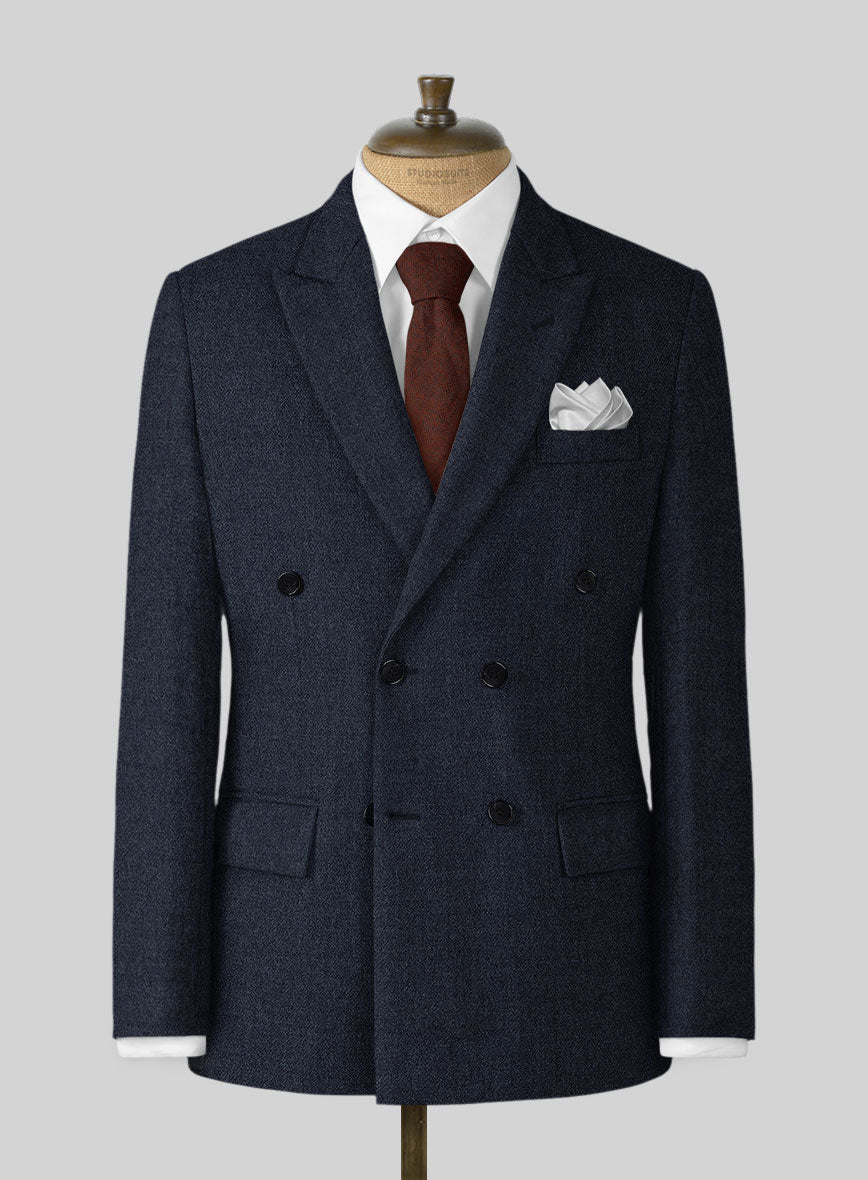 Naples Jet Blue Tweed Jacket – StudioSuits