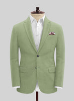 Naples Light Green Tweed Jacket - StudioSuits