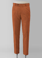 Naples Maitai Orange Tweed Pants - StudioSuits