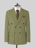 Naples Martini Green Tweed Jacket - StudioSuits