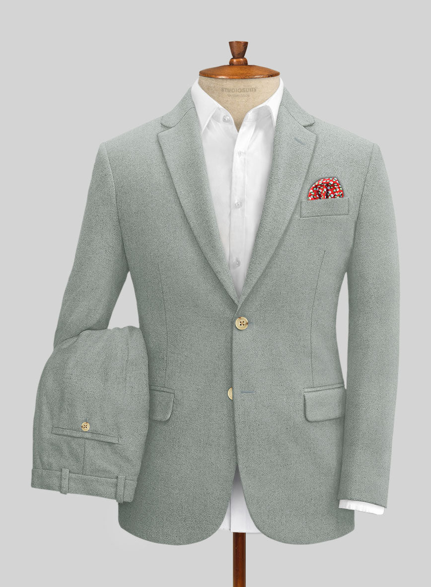 Naples Mid Gray Tweed Suit - StudioSuits