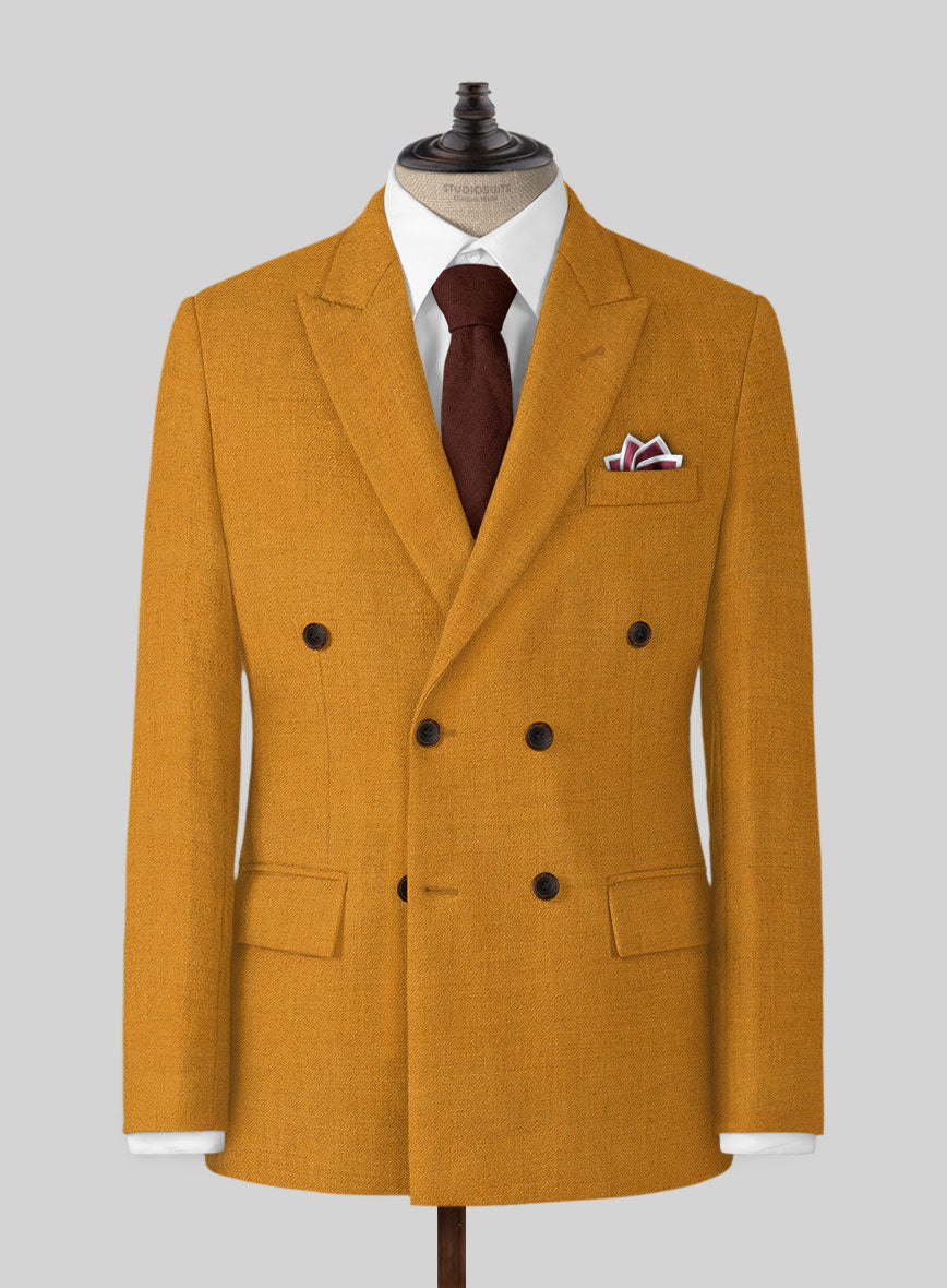 Naples Mimosa Yellow Tweed Suit - StudioSuits