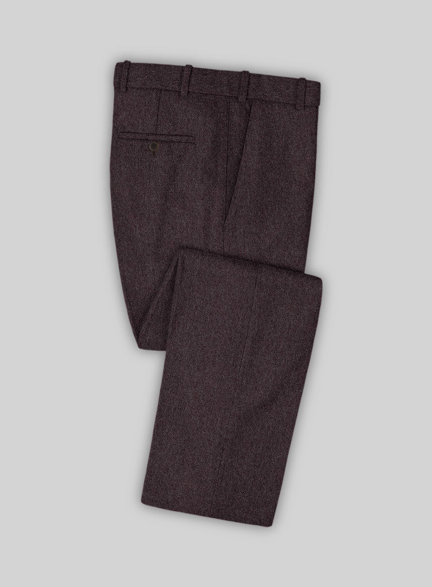 Naples Opera Wine Tweed Suit - StudioSuits