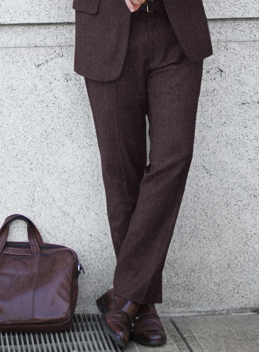 Naples Opera Wine Tweed Suit - StudioSuits