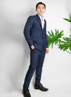 Naples Pacific Blue Tweed Suit - StudioSuits