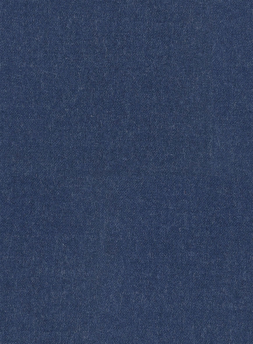 Naples Pacific Blue Highland Tweed Trousers - StudioSuits