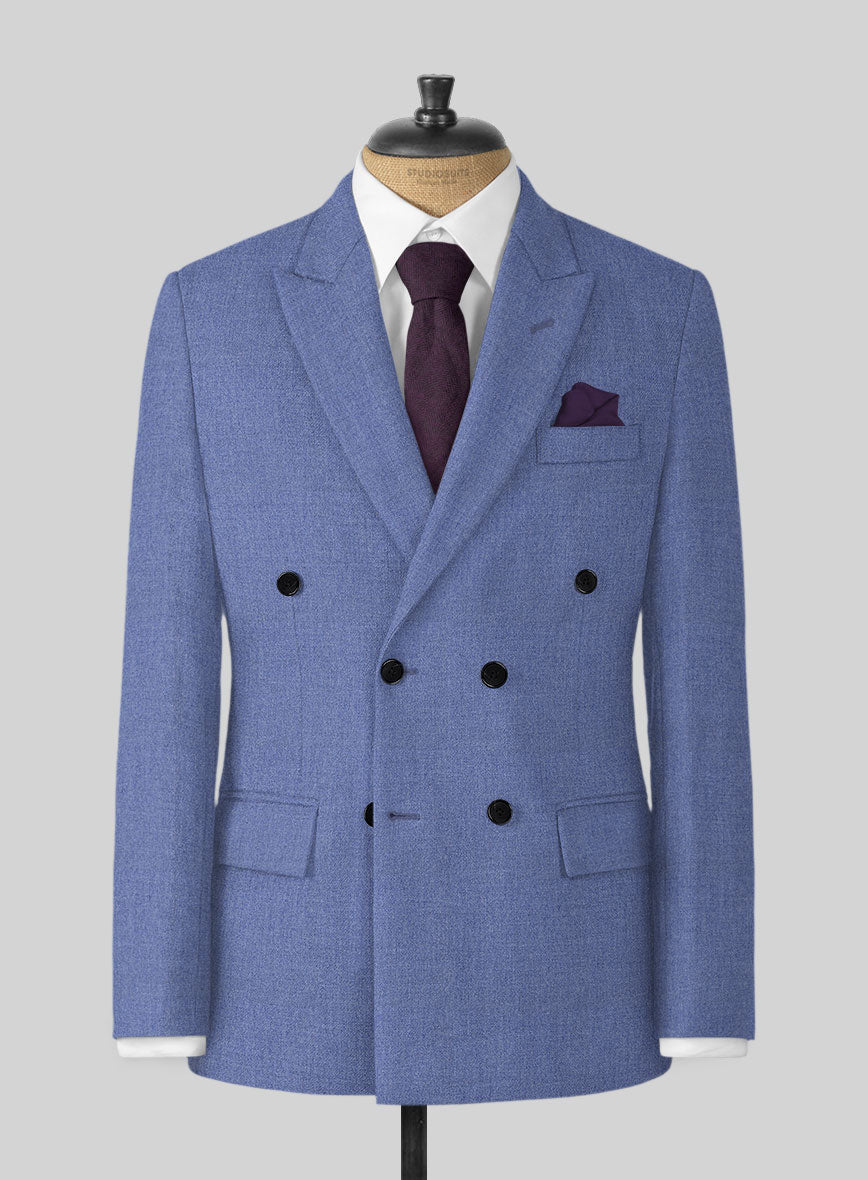 Naples Paris Blue Tweed Suit - StudioSuits